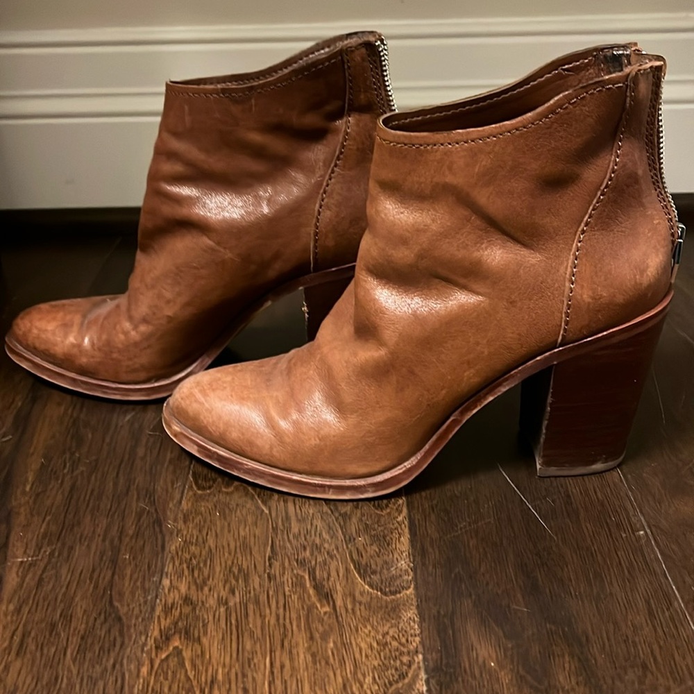 Dolce Vita Brown Leather Heeled Boots